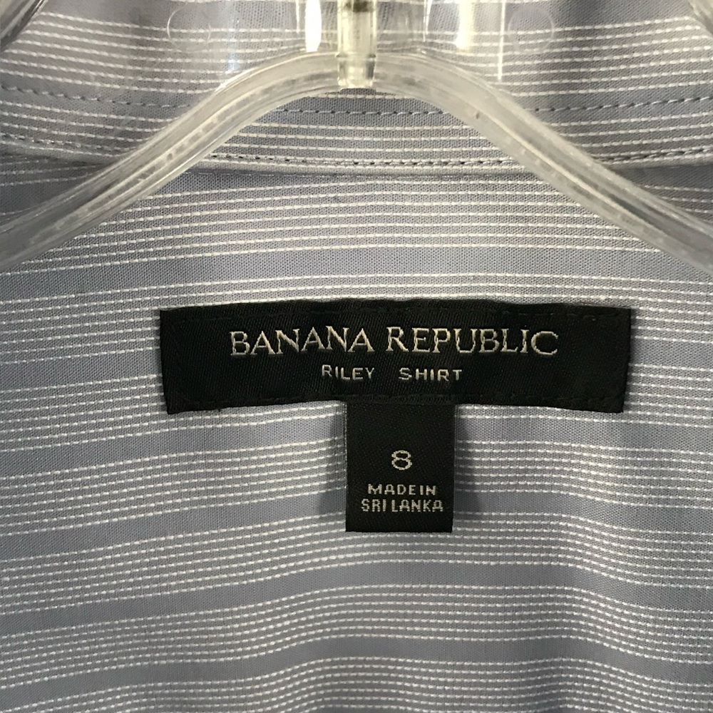 Striped button down with ruffle - Picture 2 of 2